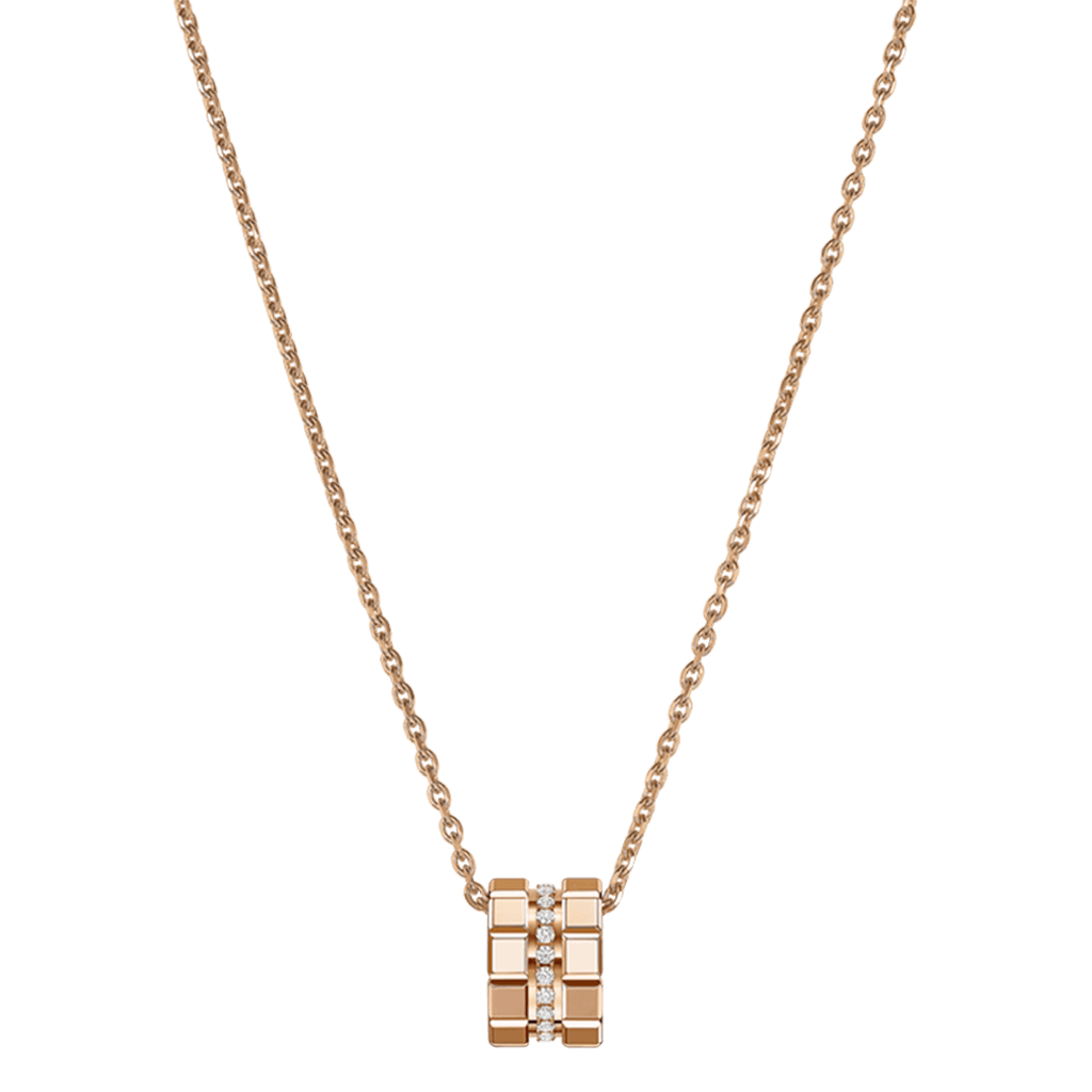 Chopard Ice Cube Mini collier roodgoud met diamant - 797005-5003 - #4