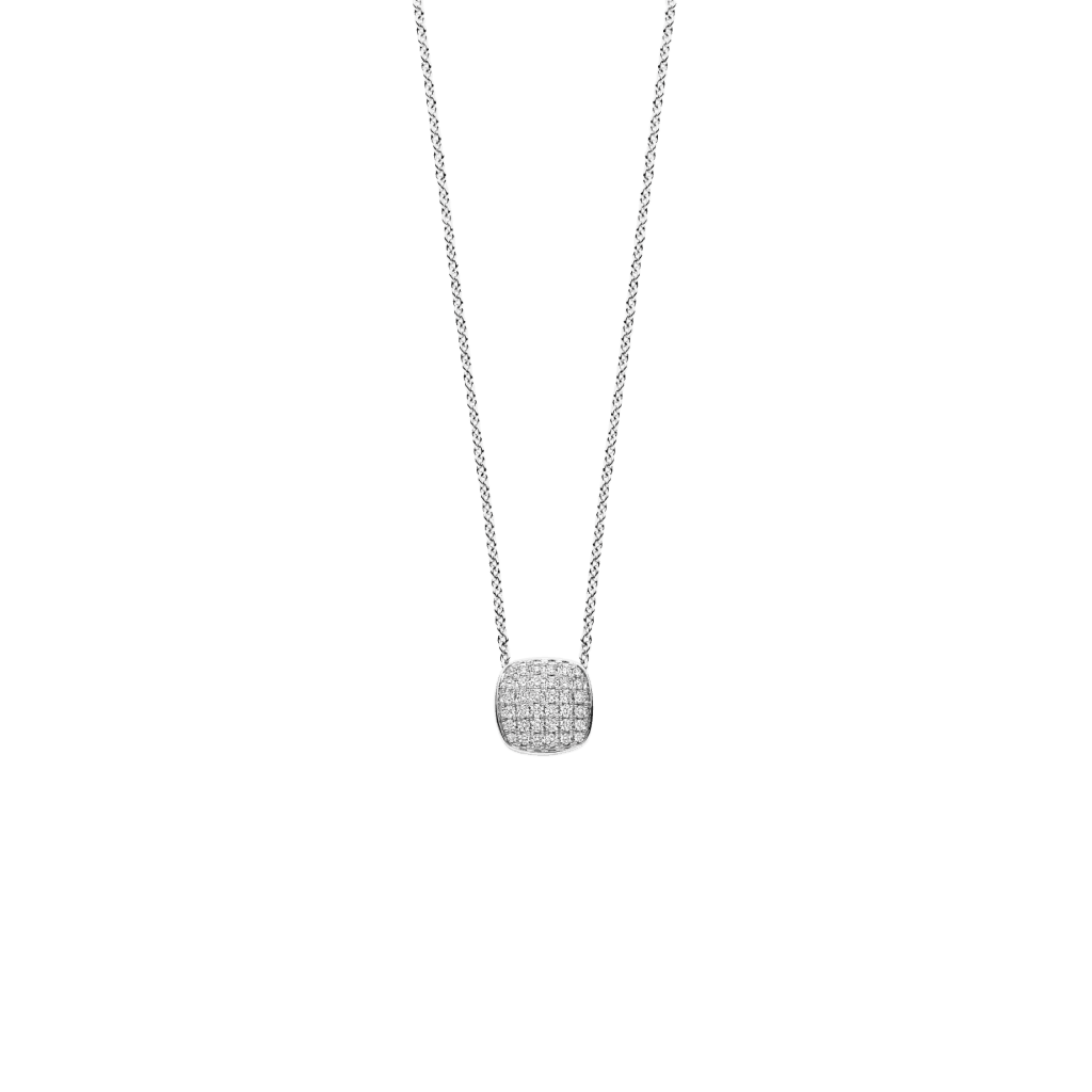 Tirisi Jewelry Amsterdam Stackables collier witgoud met diamant - TN2092DW - #1