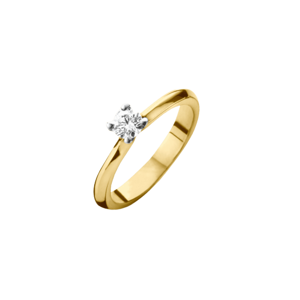 Schaap en Citroen Diamonds ring geelgoud met diamant - #2