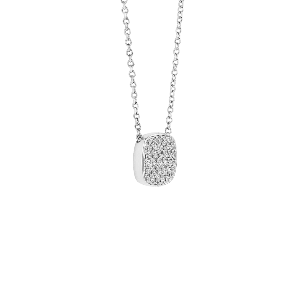 Tirisi Jewelry Amsterdam Stackables collier witgoud met diamant - TN2092DW - #3
