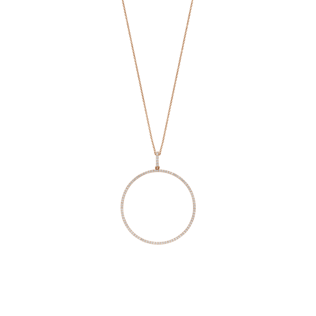 Schaap en Citroen Diamonds collier roodgoud met diamant - #1