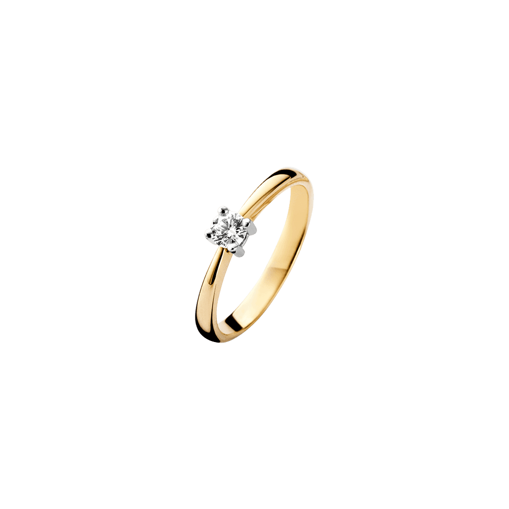 Schaap en Citroen Diamonds ring geelgoud met diamant - #2