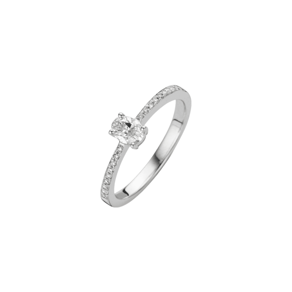 Schaap en Citroen Diamonds ring witgoud met diamant - #1