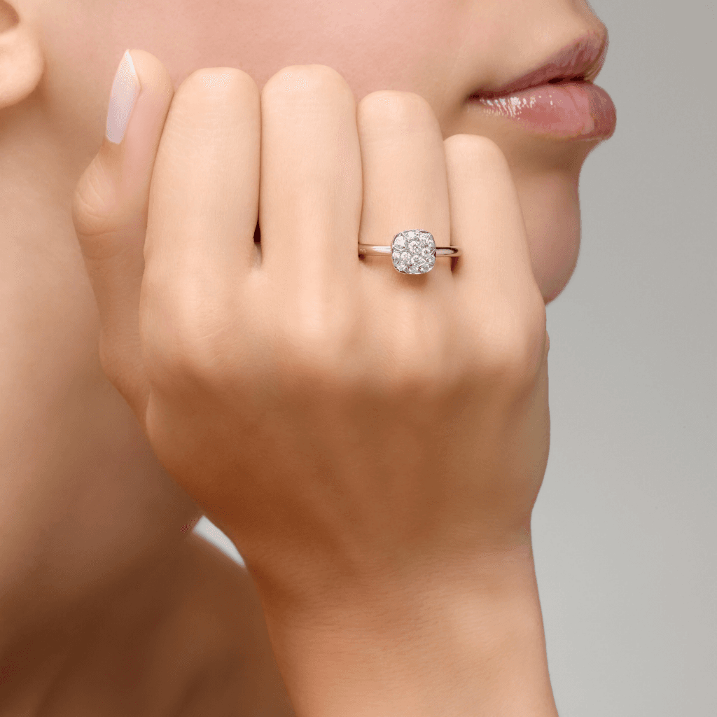 Pomellato Nudo Solitaire ring roodgoud met diamant - PAB5010 O6000 DB000 - #7