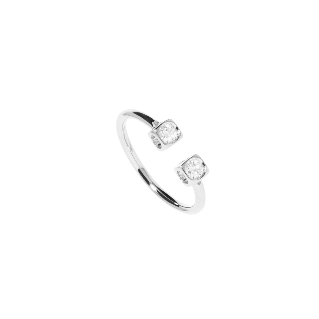 dinh van Le Cube Diamant ring witgoud met diamant - 208512 - #1