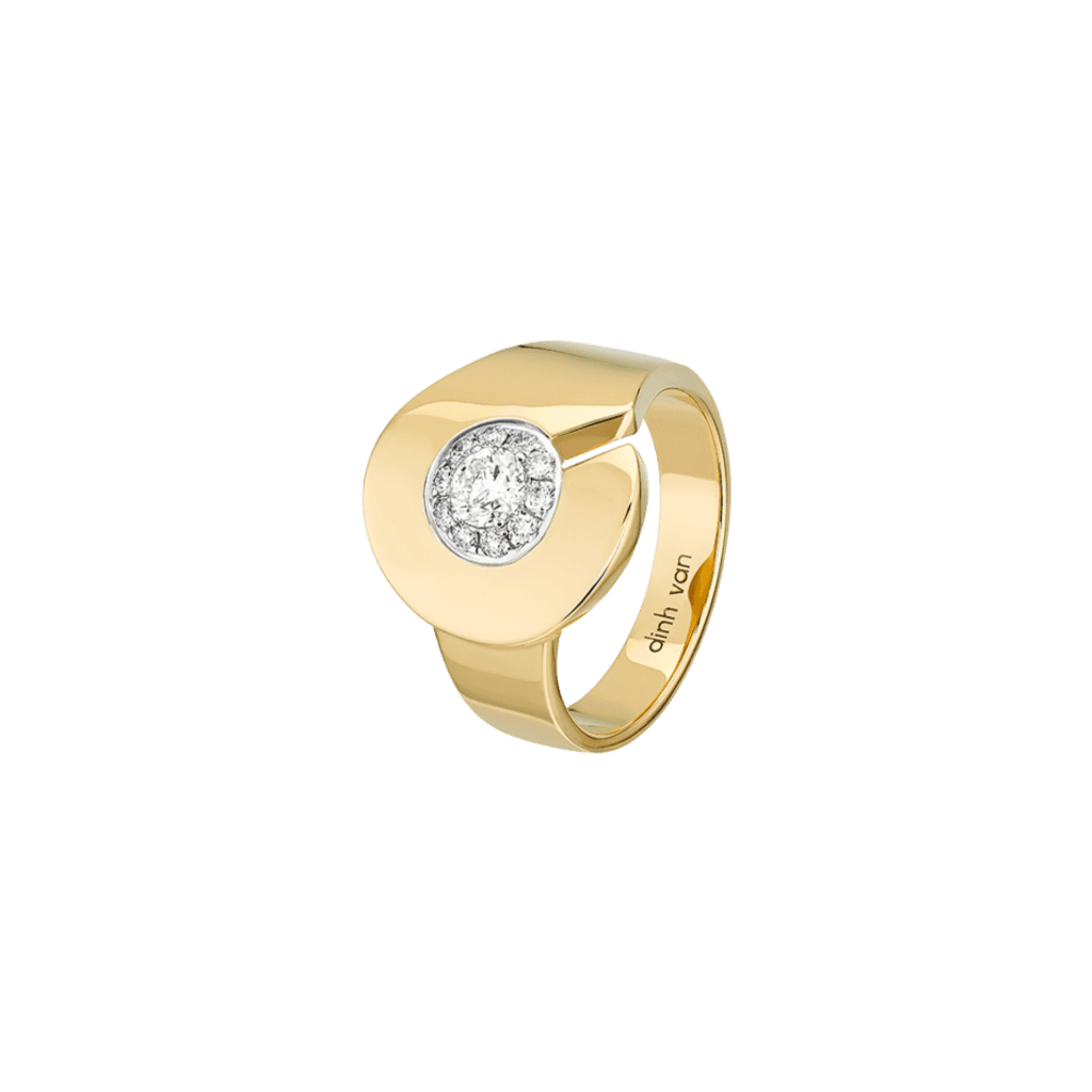 dinh van Menottes dinh van ring geelgoud met diamant - 267711 - #1