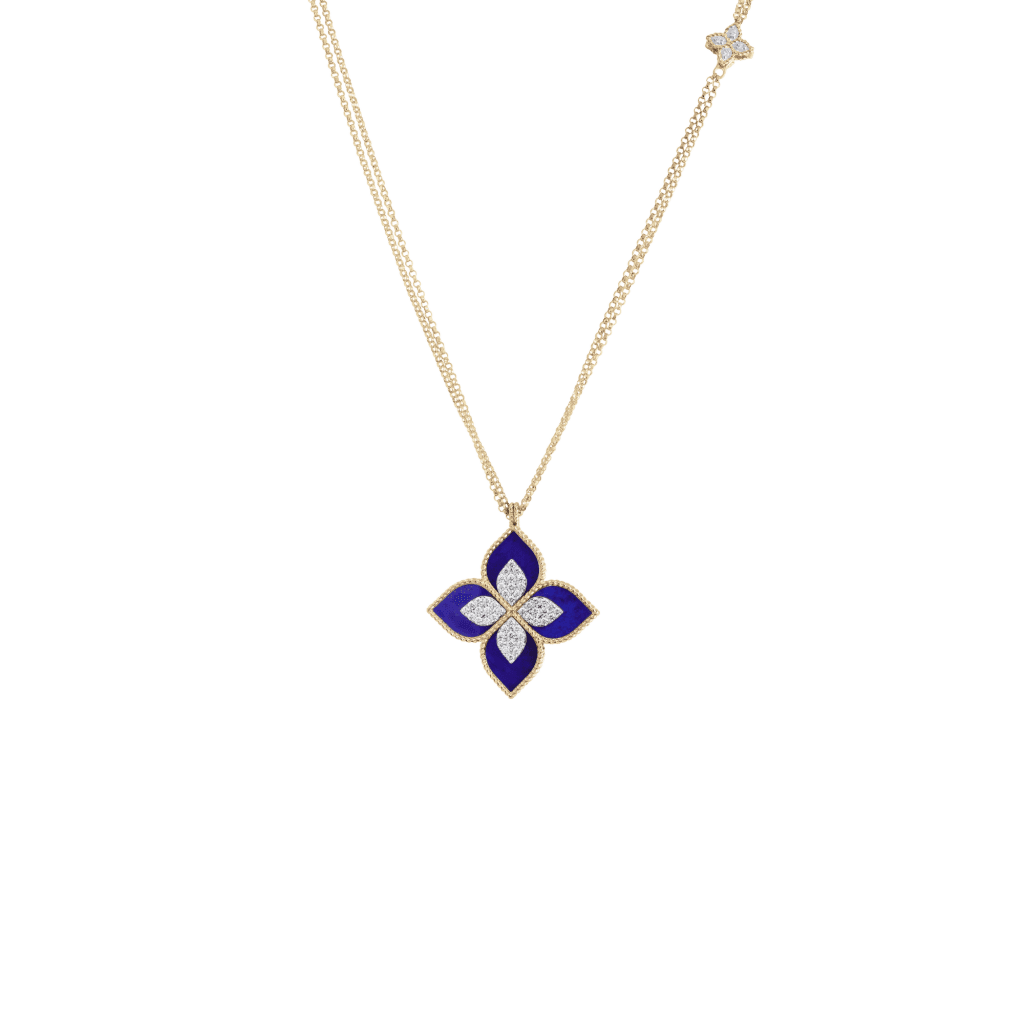 Roberto Coin Princess Flower collier roodgoud met diamant - ADV888CL1838_854 - #2