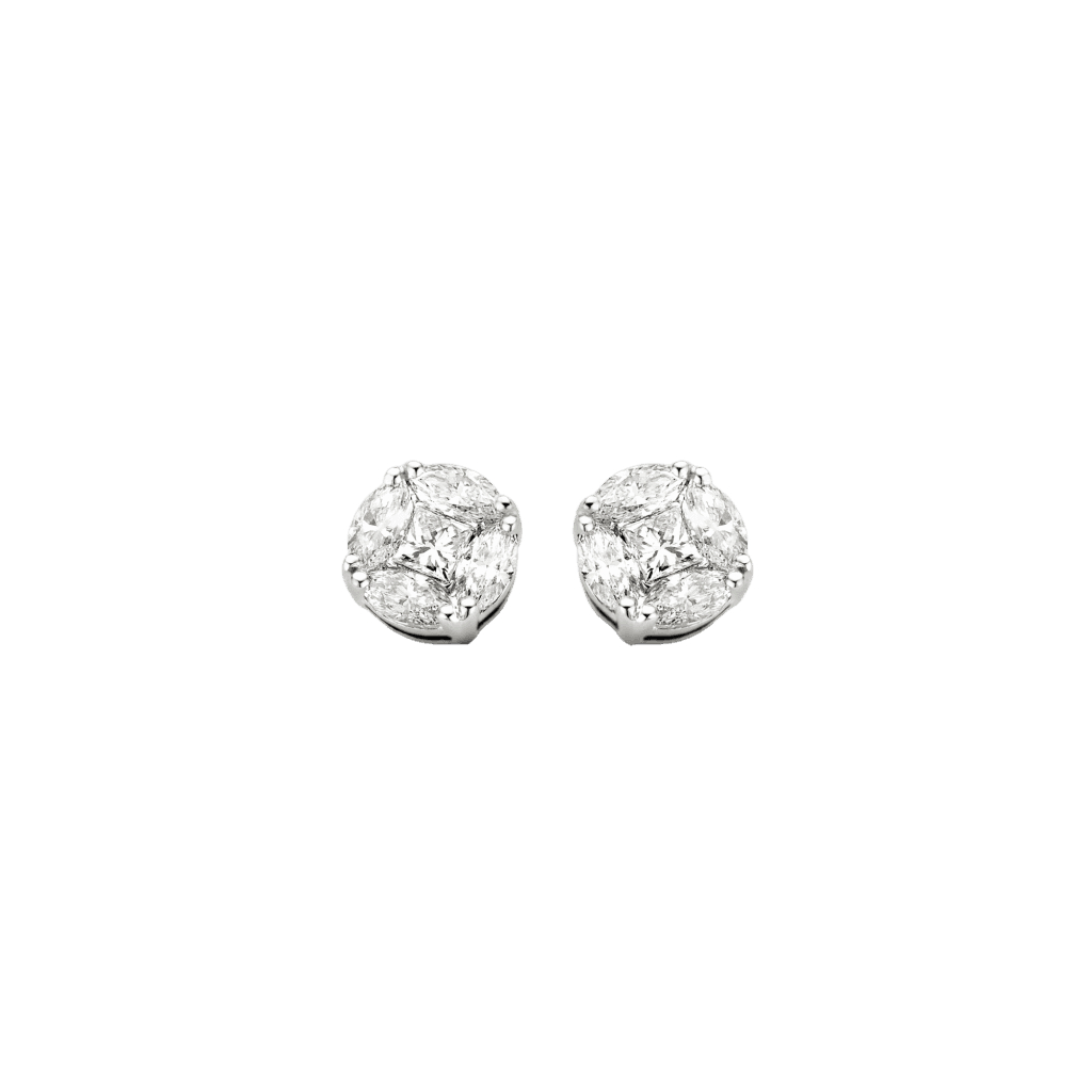 Schaap en Citroen Diamonds oorsieraad witgoud met diamant - #1
