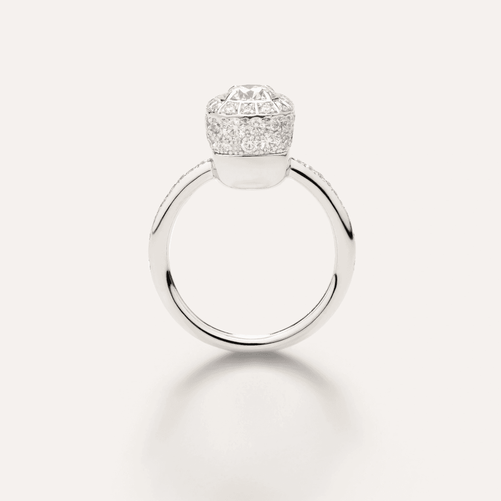 Pomellato Nudo Solitaire ring witgoud met diamant - PAC2100 FBWHR GV105 GIA - #3