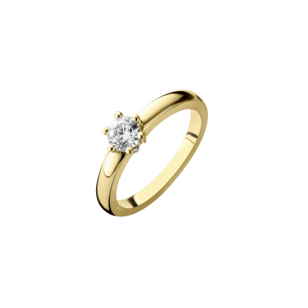 Schaap en Citroen Diamonds ring geelgoud met diamant - #3