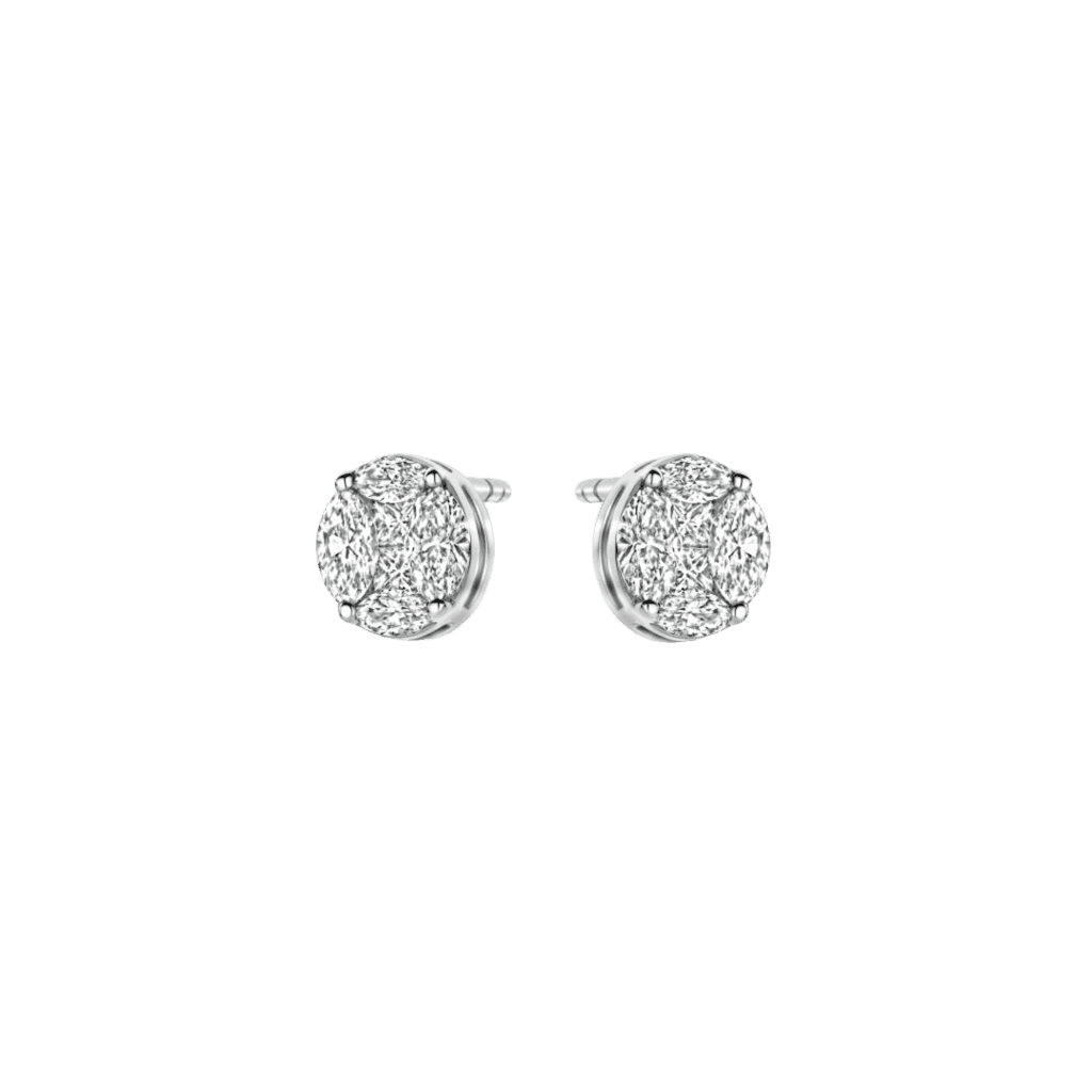 Schaap en Citroen Diamonds oorsieraad witgoud met diamant - #1