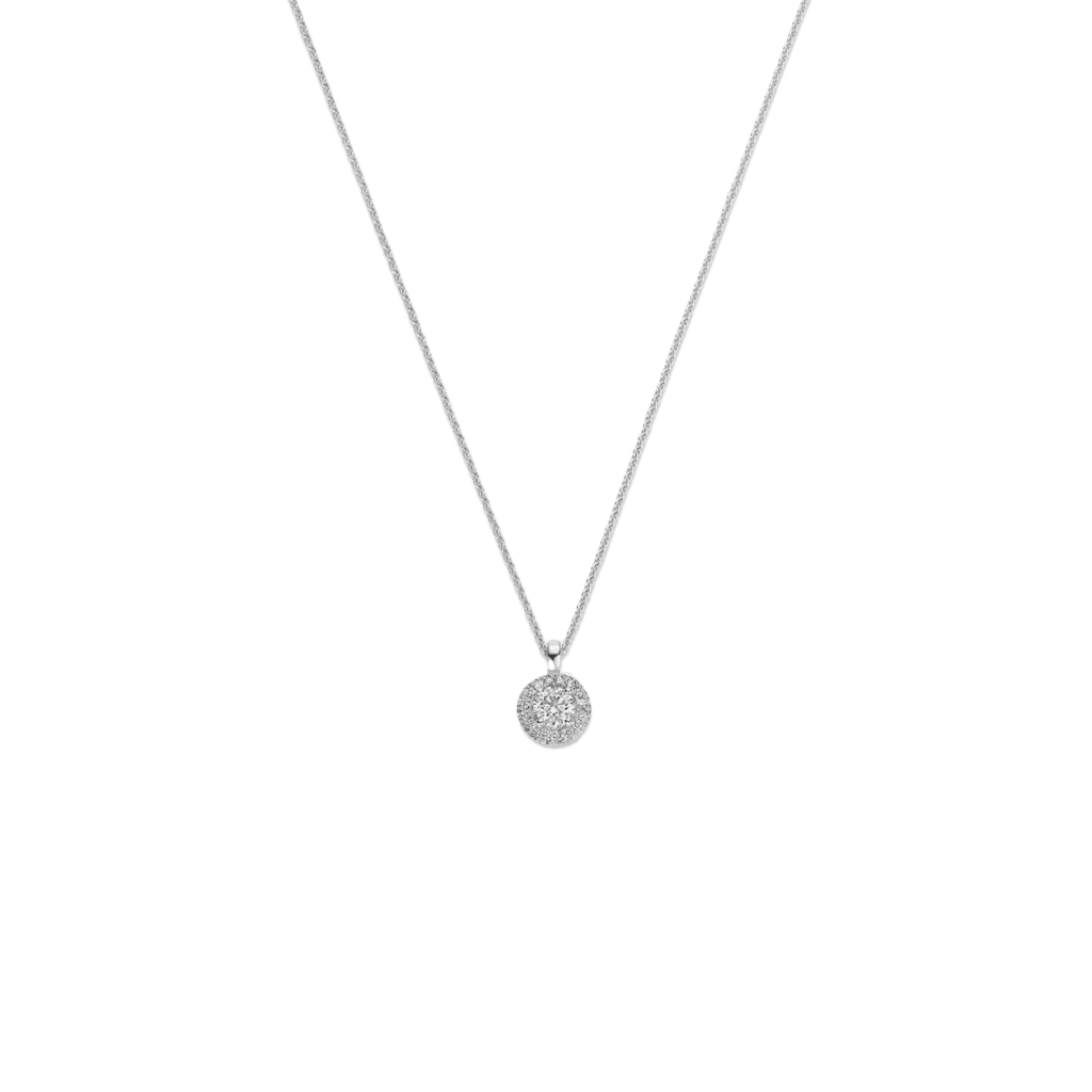 Schaap en Citroen Diamonds collier witgoud met diamant - #1