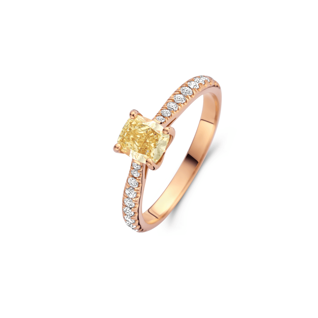 Schaap en Citroen Diamonds ring roodgoud met diamant - #3