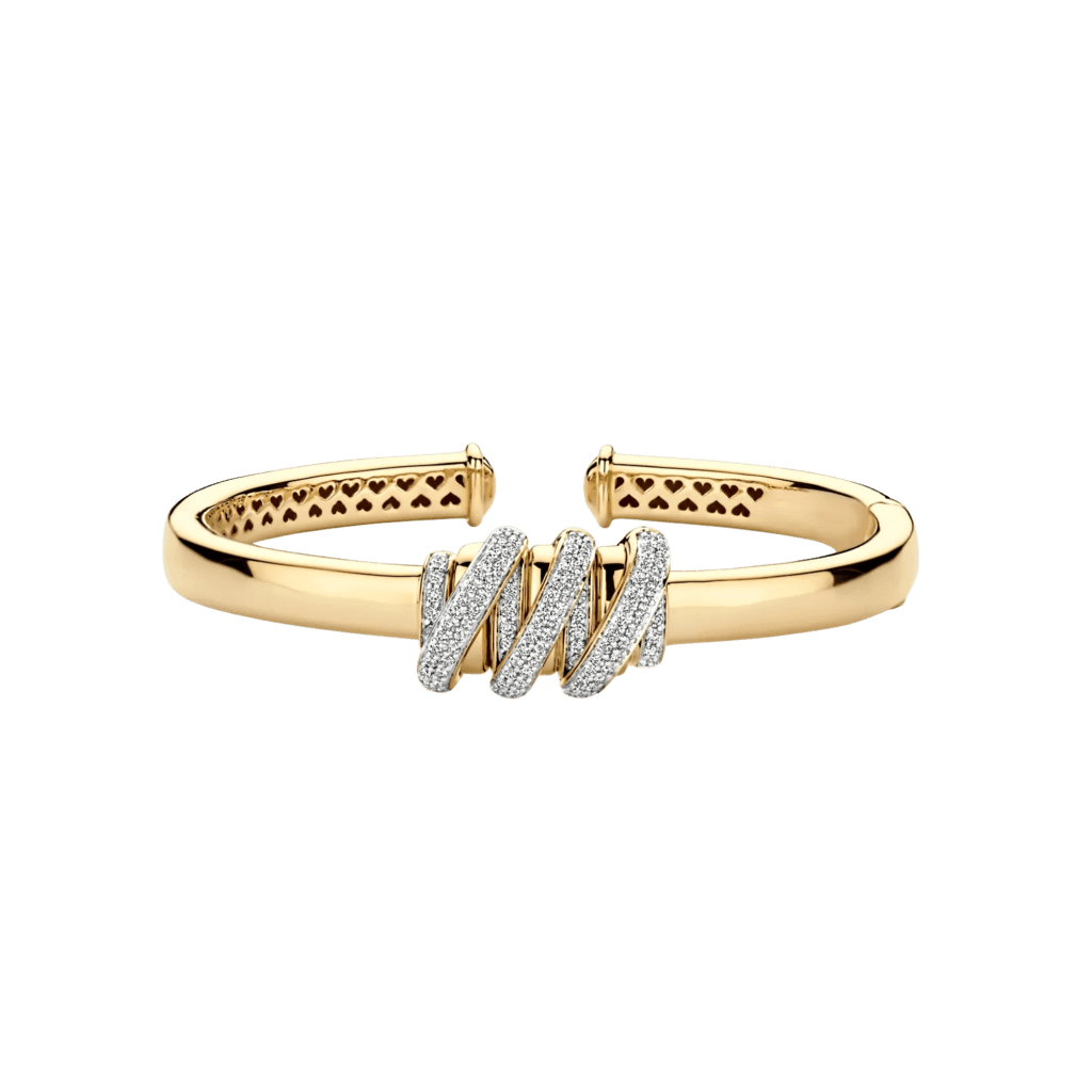 Tirisi Jewelry Amsterdam Swirl armband geelgoud met diamant - TB2203D(2T) - #1