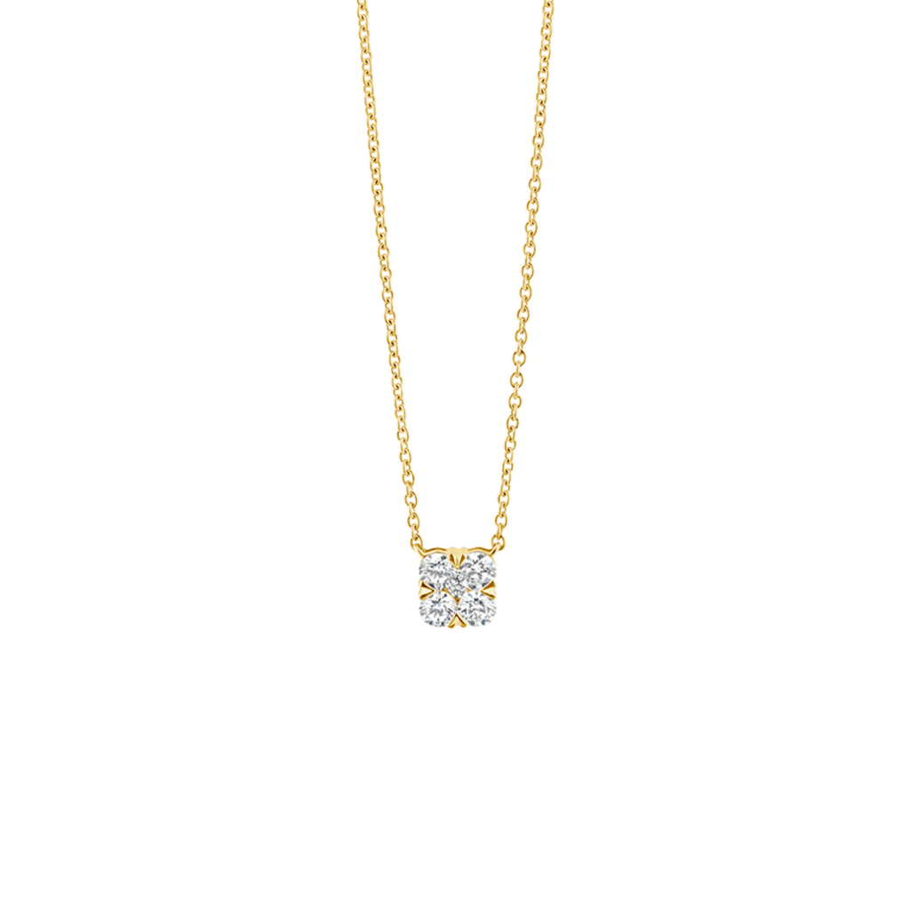 Schaap en Citroen Diamonds collier geelgoud met diamant - #1