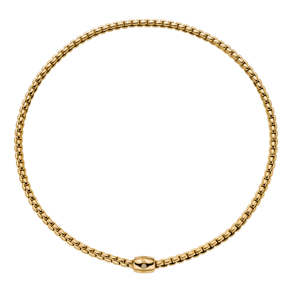 FOPE Solo collier geelgoud met diamant - 07F01CX_BB_G_XGX_040 - #1