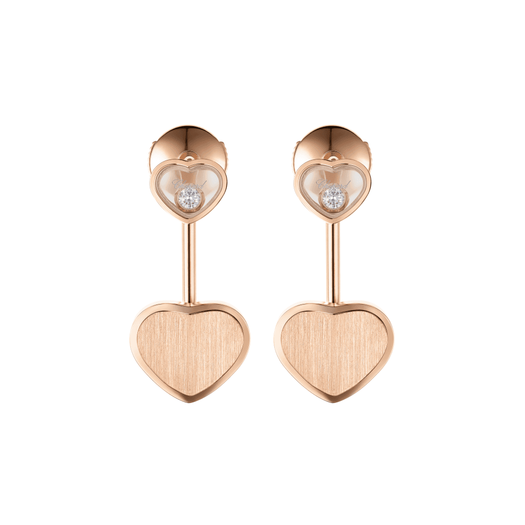 Chopard Happy Diamonds Happy Hearts oorsieraad roodgoud met diamant - 83A007-5021 - #2