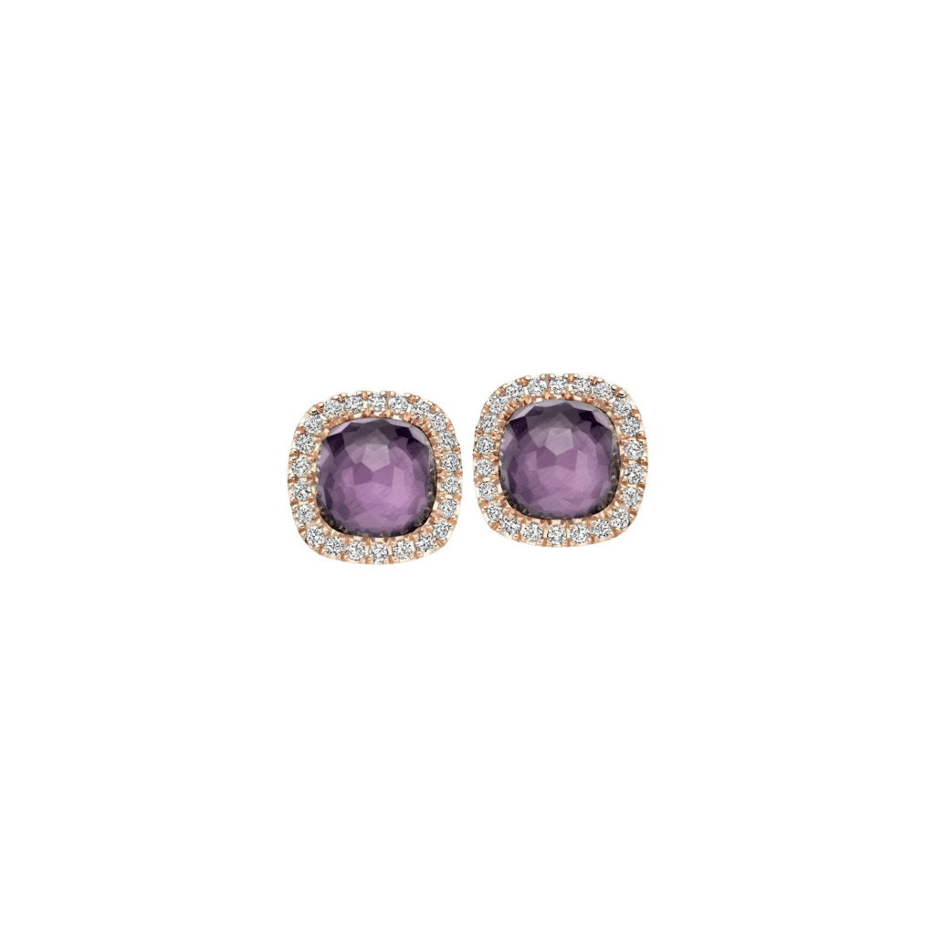 Tirisi Jewelry Milano Sweeties oorsieraad roodgoud met diamant - TE9226AMHP - #1