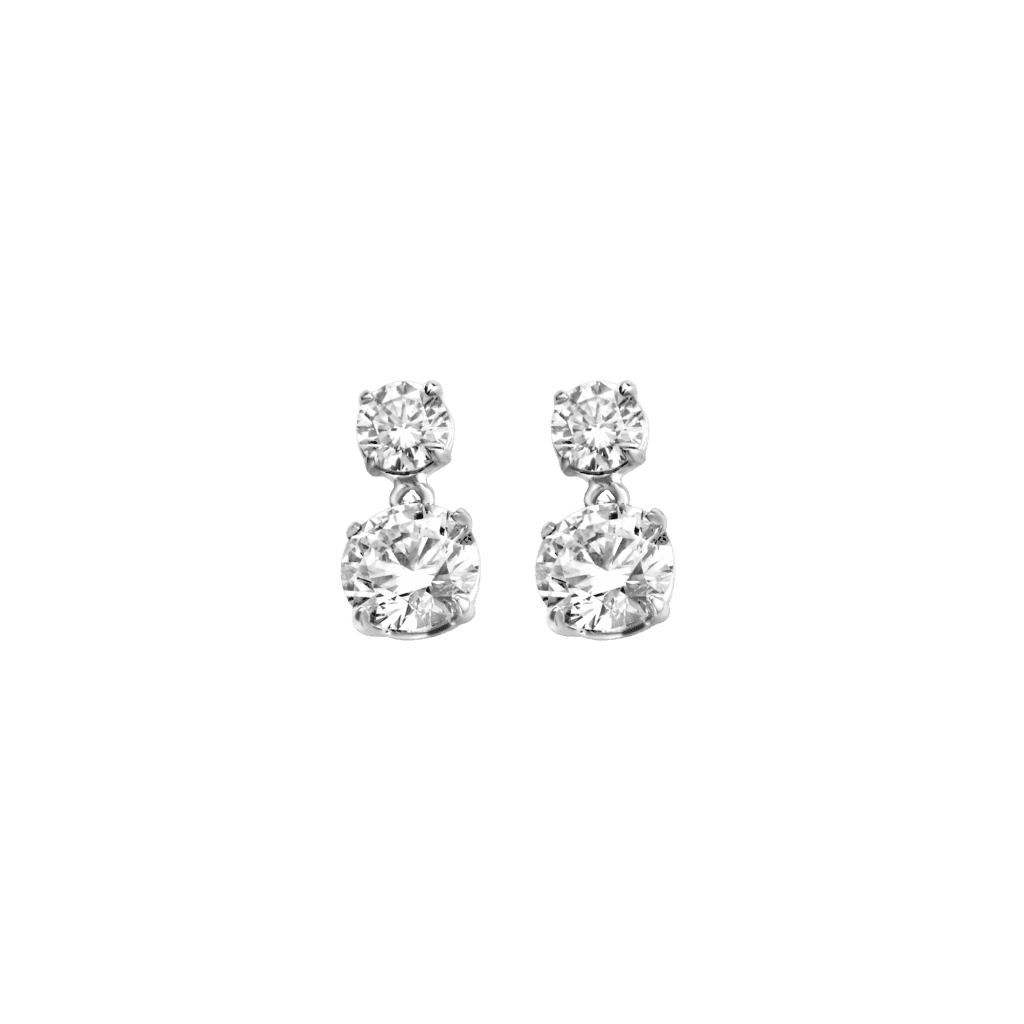 Schaap en Citroen Diamonds oorsieraad witgoud met diamant - #1