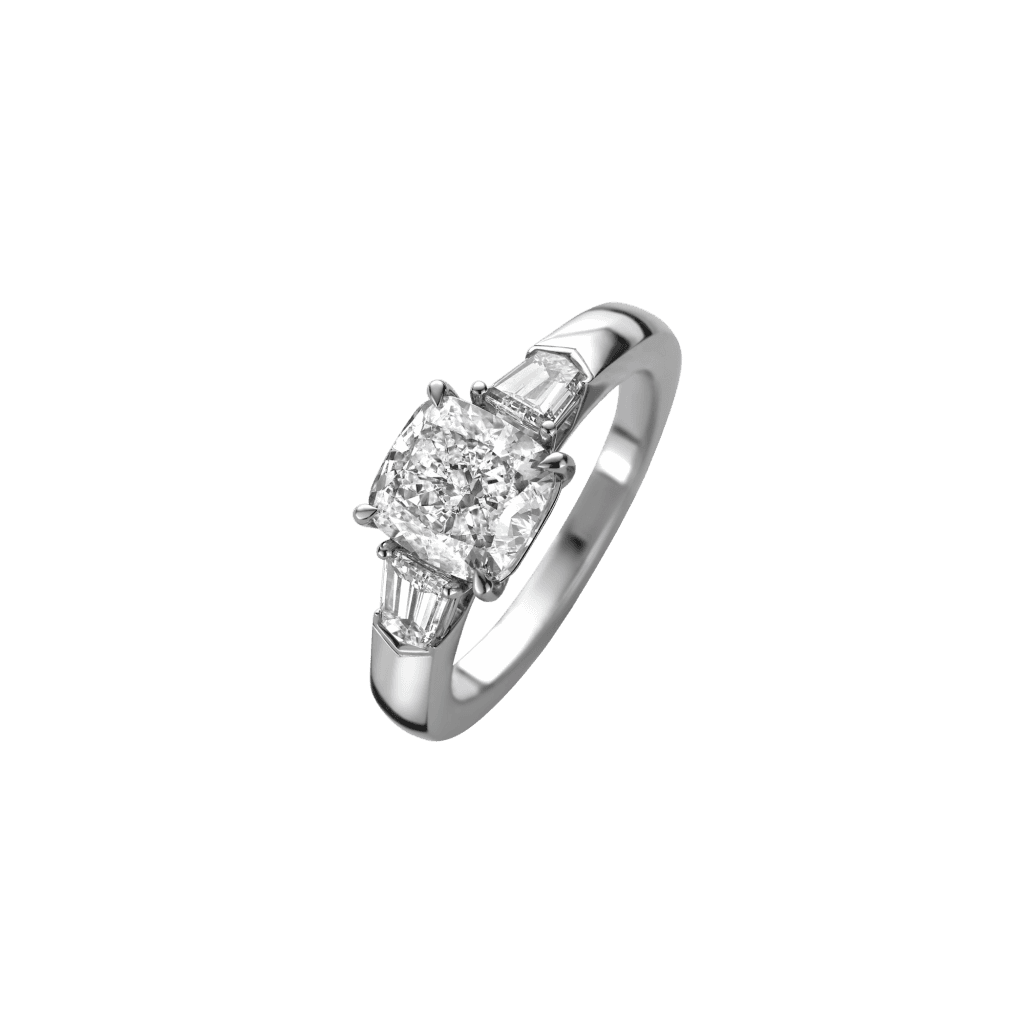 Schaap en Citroen Diamonds ring platina met diamant - #1