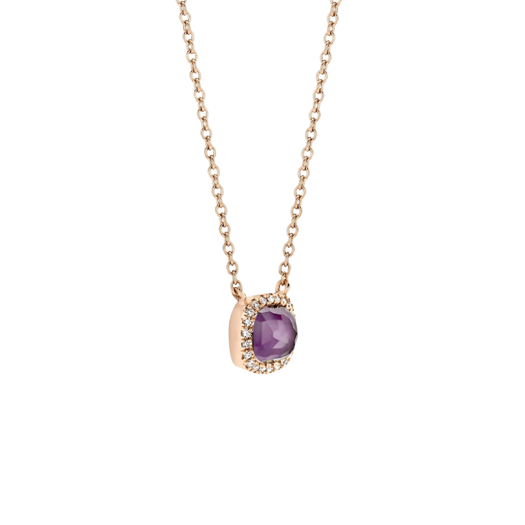 Tirisi Jewelry Milano Sweeties collier roodgoud met diamant - TP9152AMHP - #2