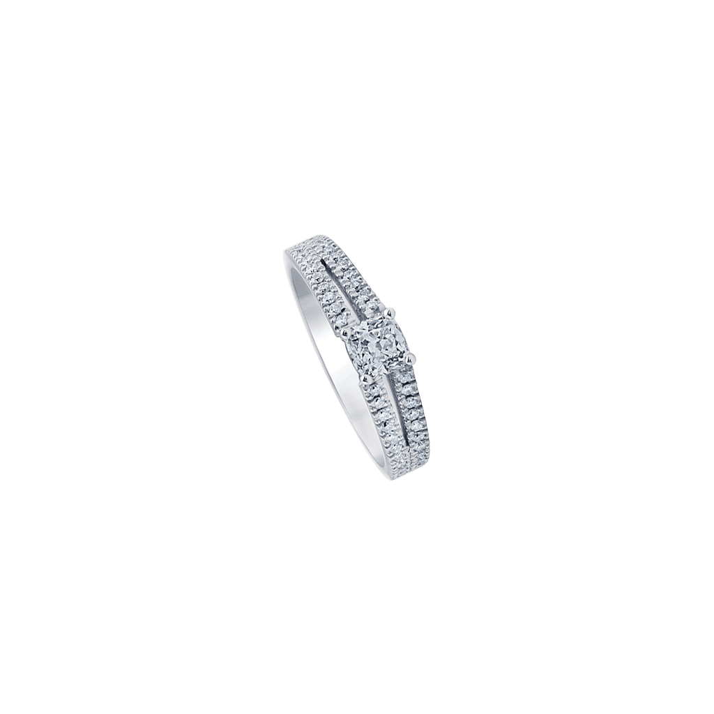 Royal Asscher Mariana ring witgoud met diamant - R.19055.RACU.WG.7 HRD - #3