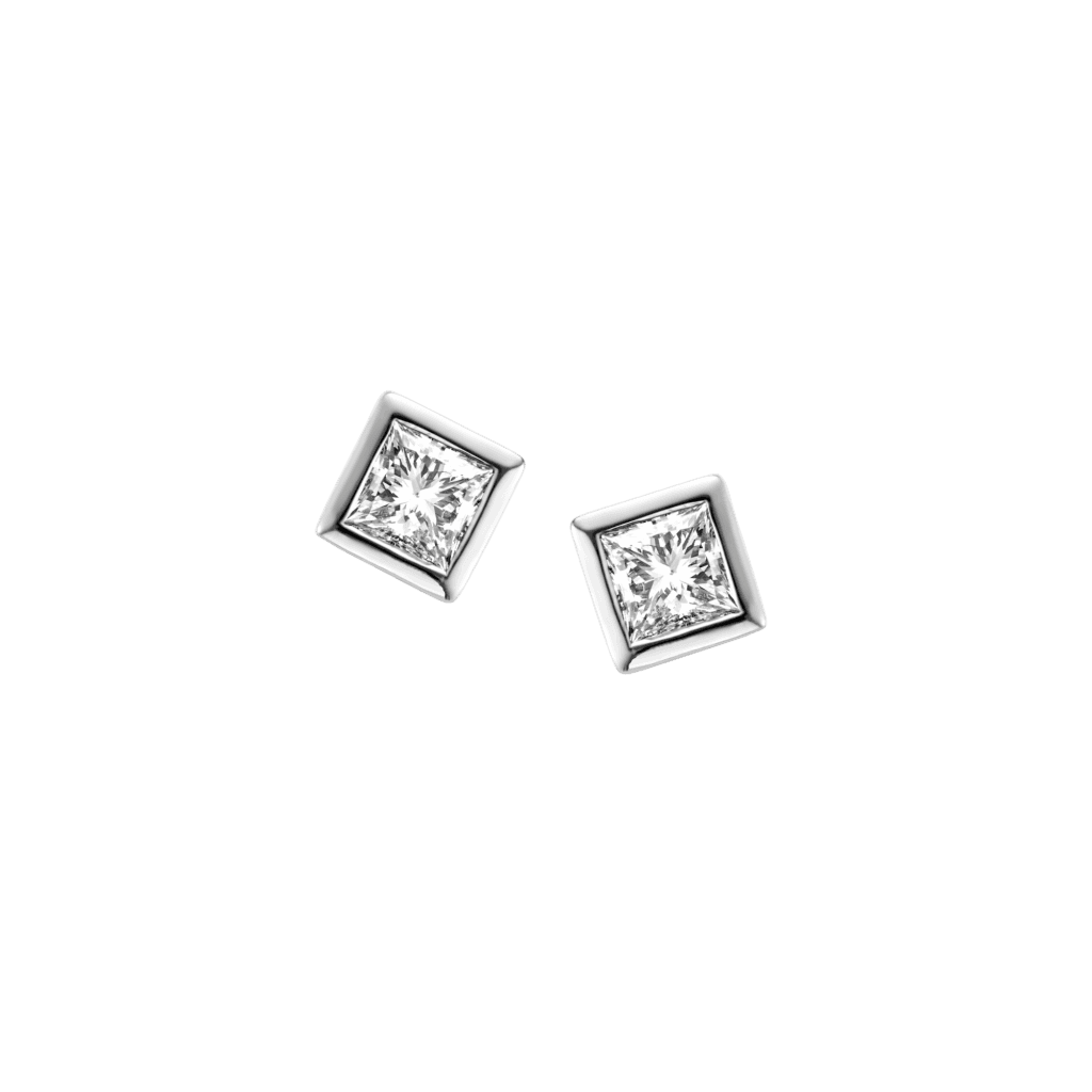 Schaap en Citroen Diamonds oorsieraad witgoud met diamant - #1