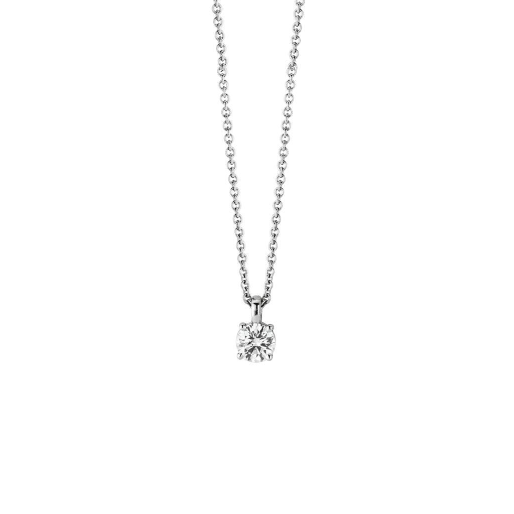 Schaap en Citroen Diamonds collier witgoud met diamant - #1