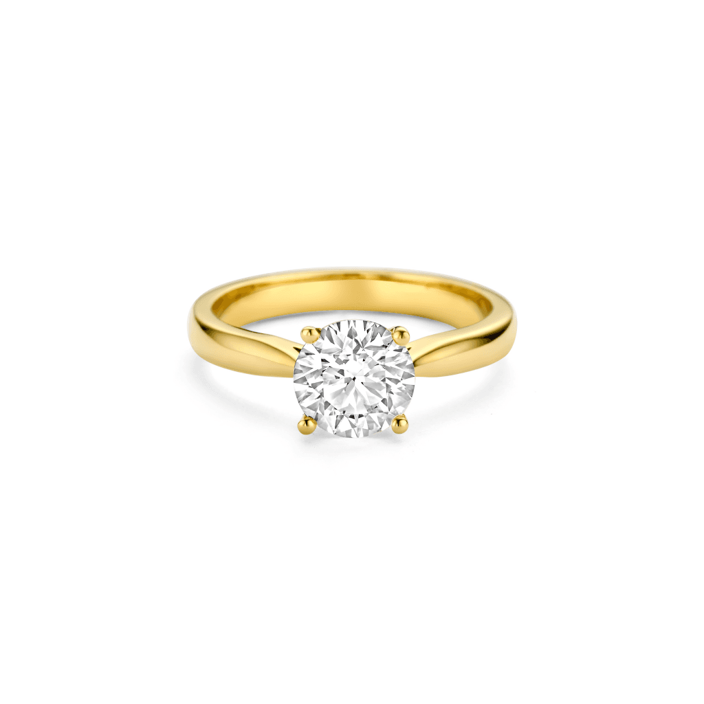 Schaap en Citroen Diamonds ring geelgoud met diamant - #5
