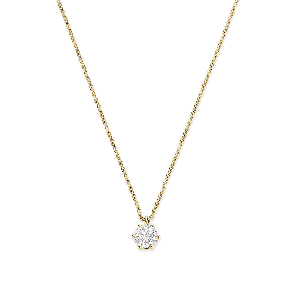 Schaap en Citroen Diamonds collier geelgoud met diamant - #2