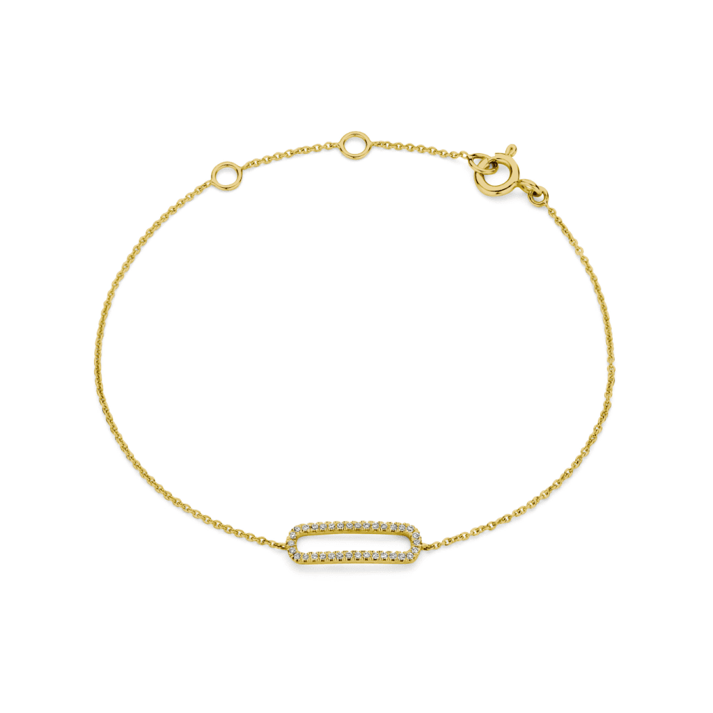 Schaap en Citroen Diamonds armband geelgoud met diamant - #1