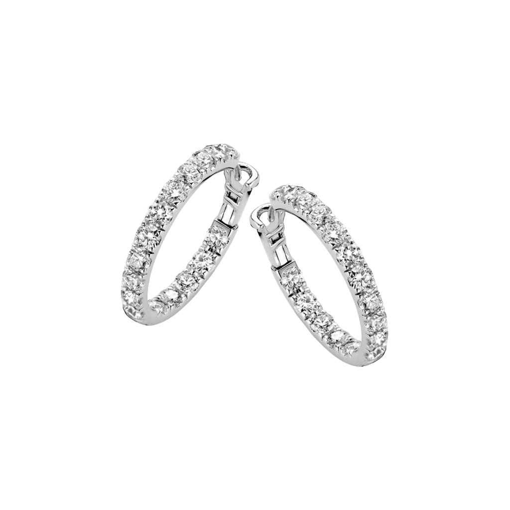 Schaap en Citroen Diamonds oorsieraad witgoud met diamant - #1