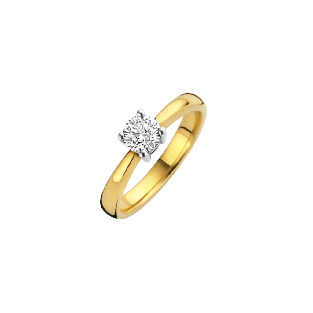Schaap en Citroen Diamonds ring geelgoud met diamant - #1