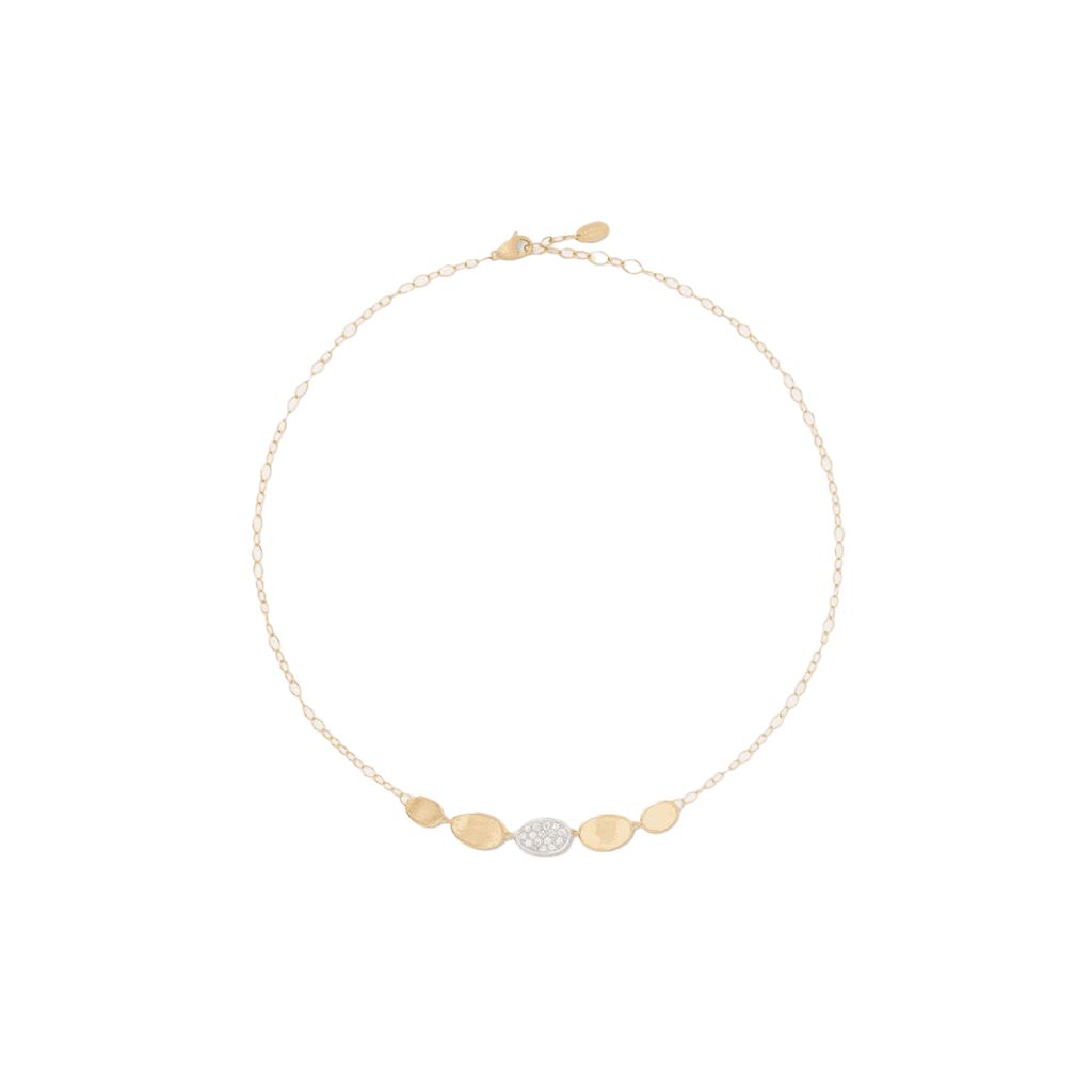Marco Bicego Lunaria collier geelgoud met diamant - CB2592-B - #2