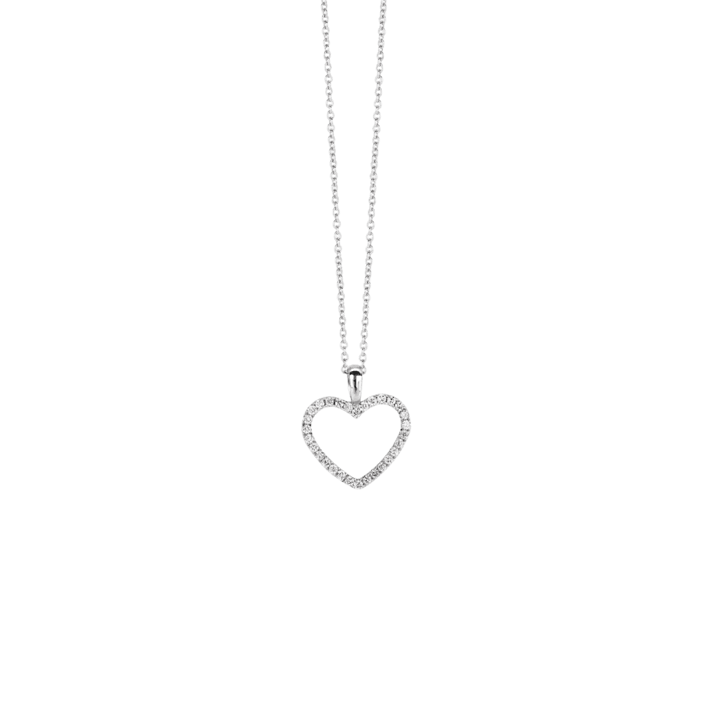 Schaap en Citroen Diamonds collier witgoud met diamant - #1