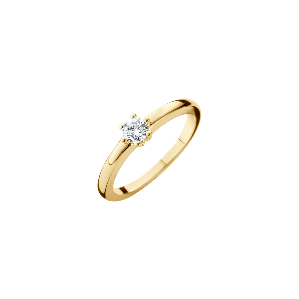 Schaap en Citroen Diamonds ring geelgoud met diamant - #2