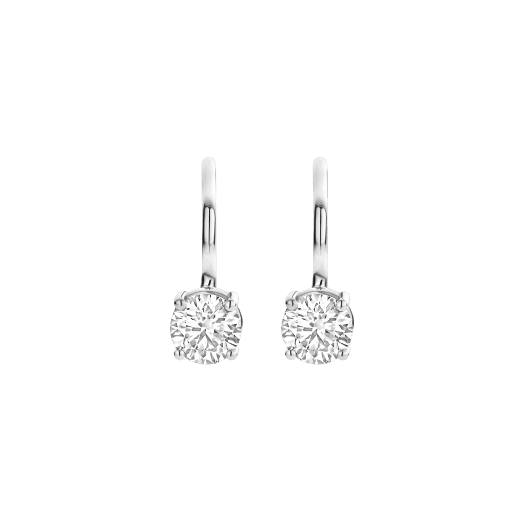 Schaap en Citroen Diamonds oorsieraad witgoud met diamant - #1