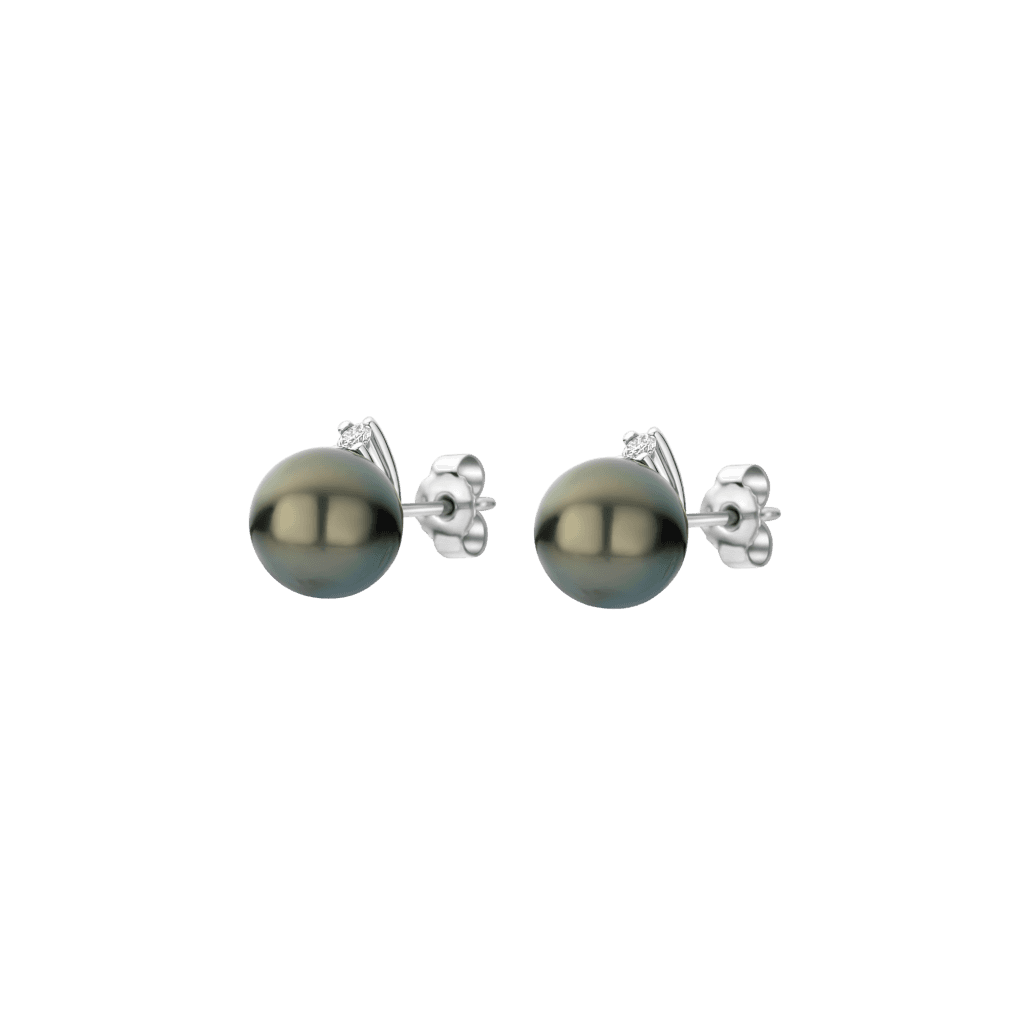 Schaap en Citroen Pearls oorsieraad witgoud met diamant - #5