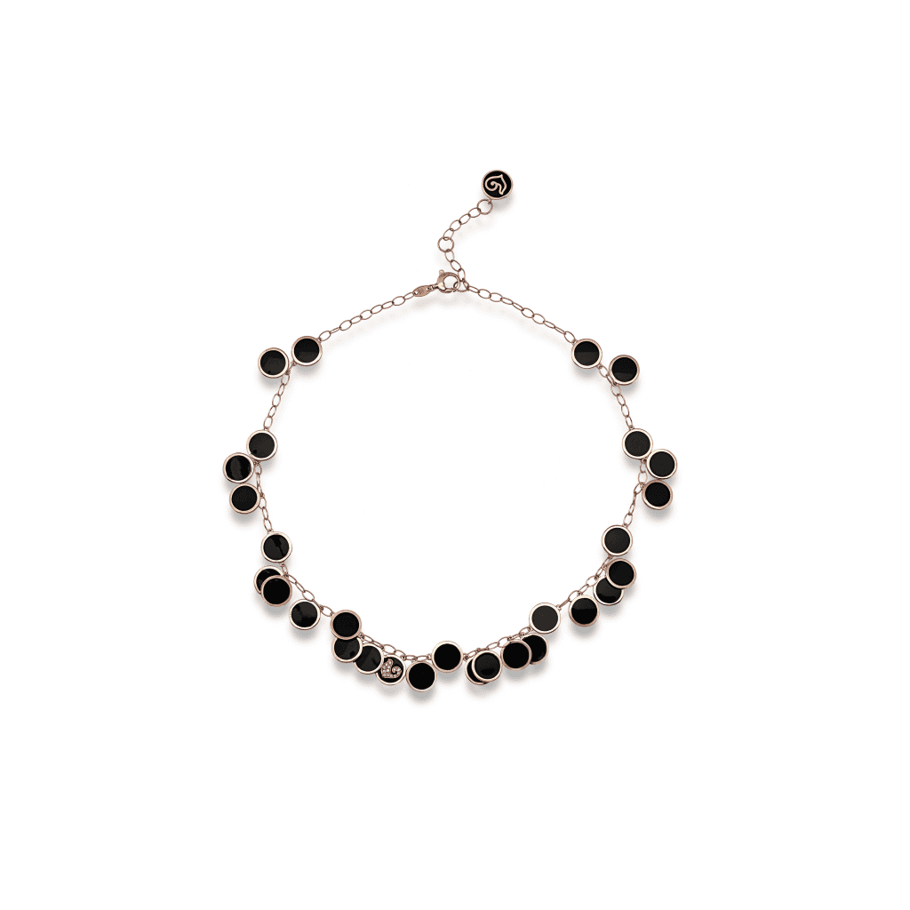 Chantecler Paillettes collier roodgoud met diamant - 42612 - #3