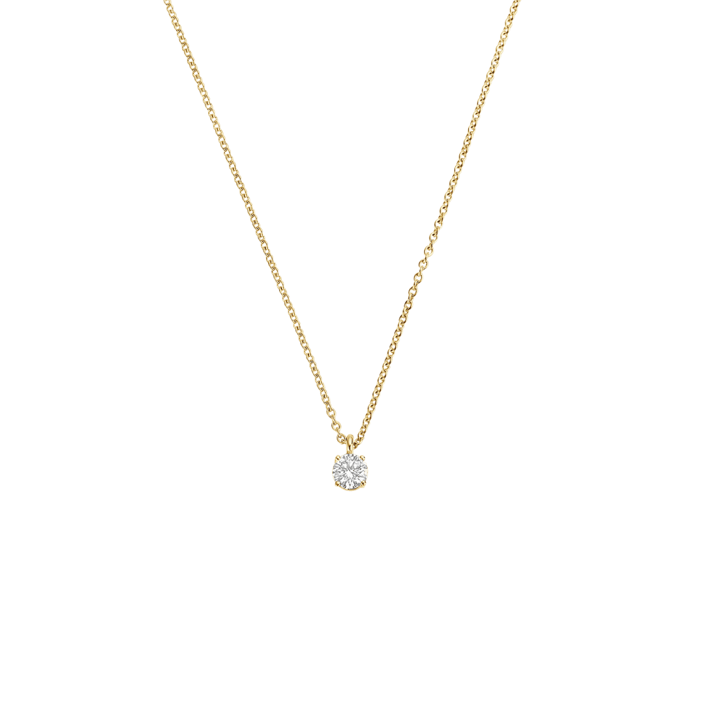 Schaap en Citroen Diamonds collier geelgoud met diamant - #1