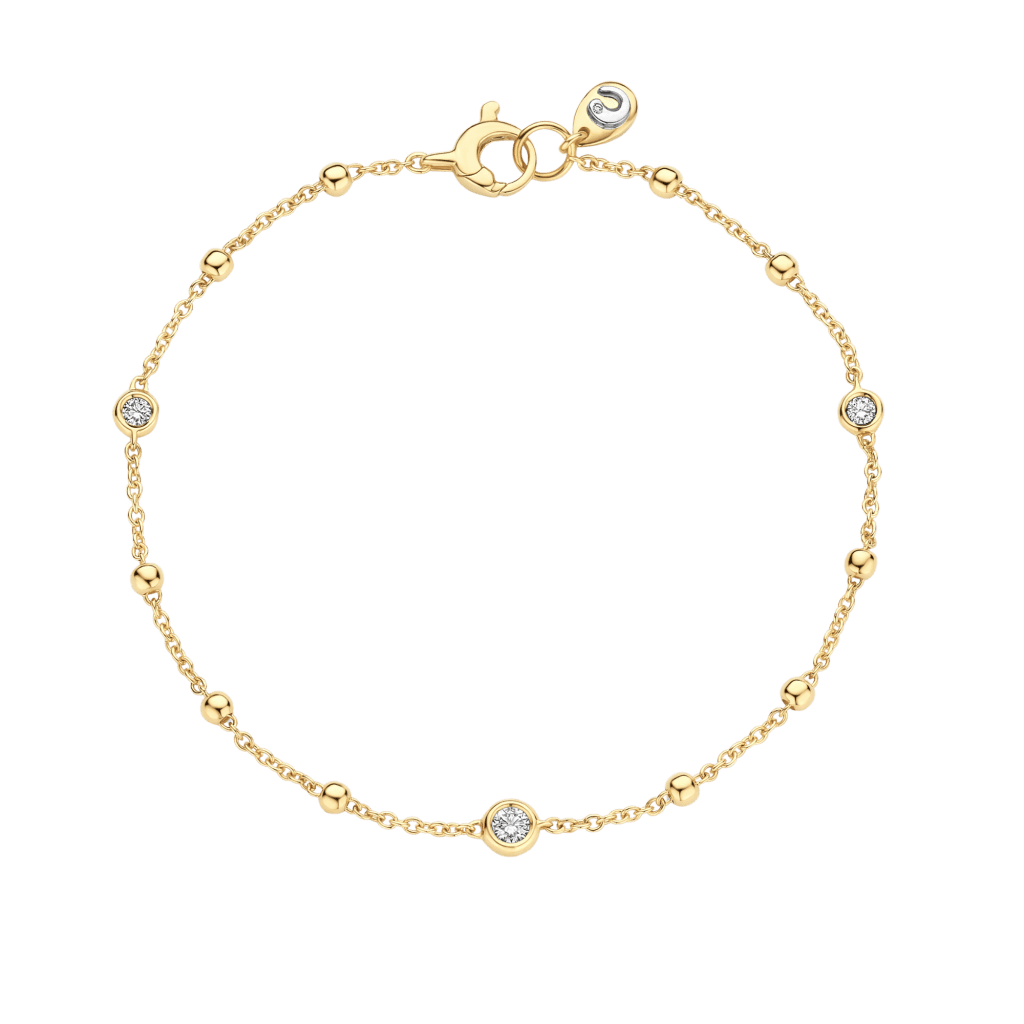 Schaap en Citroen Diamonds armband geelgoud met diamant - #1