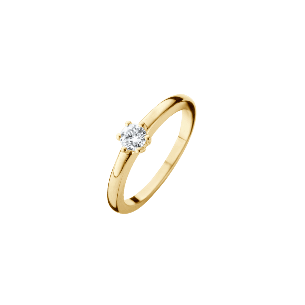 Schaap en Citroen Diamonds ring geelgoud met diamant - #1