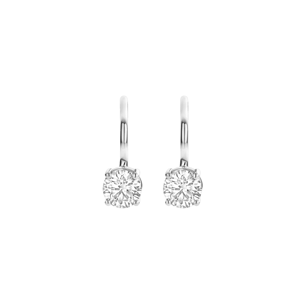 Schaap en Citroen Diamonds oorsieraad witgoud met diamant - #1