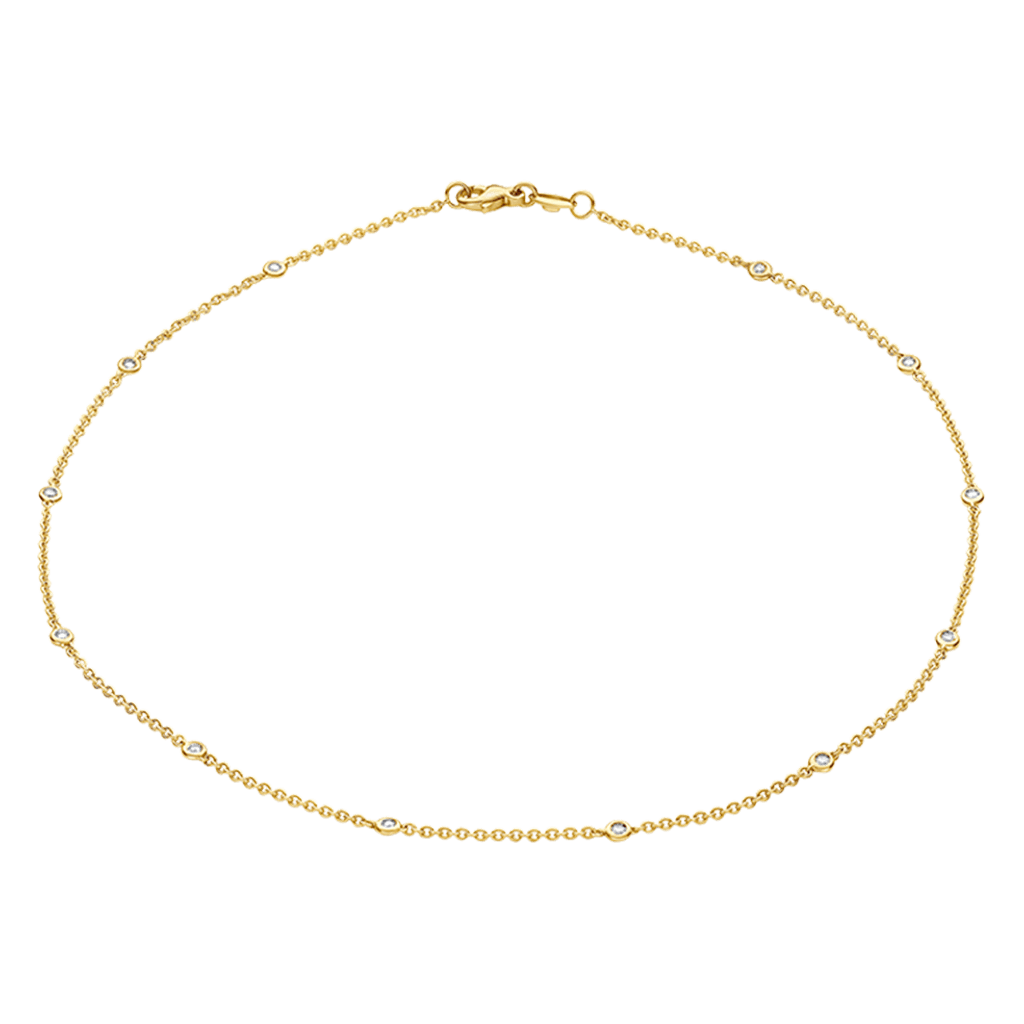 Schaap en Citroen Diamonds collier geelgoud met diamant - #1