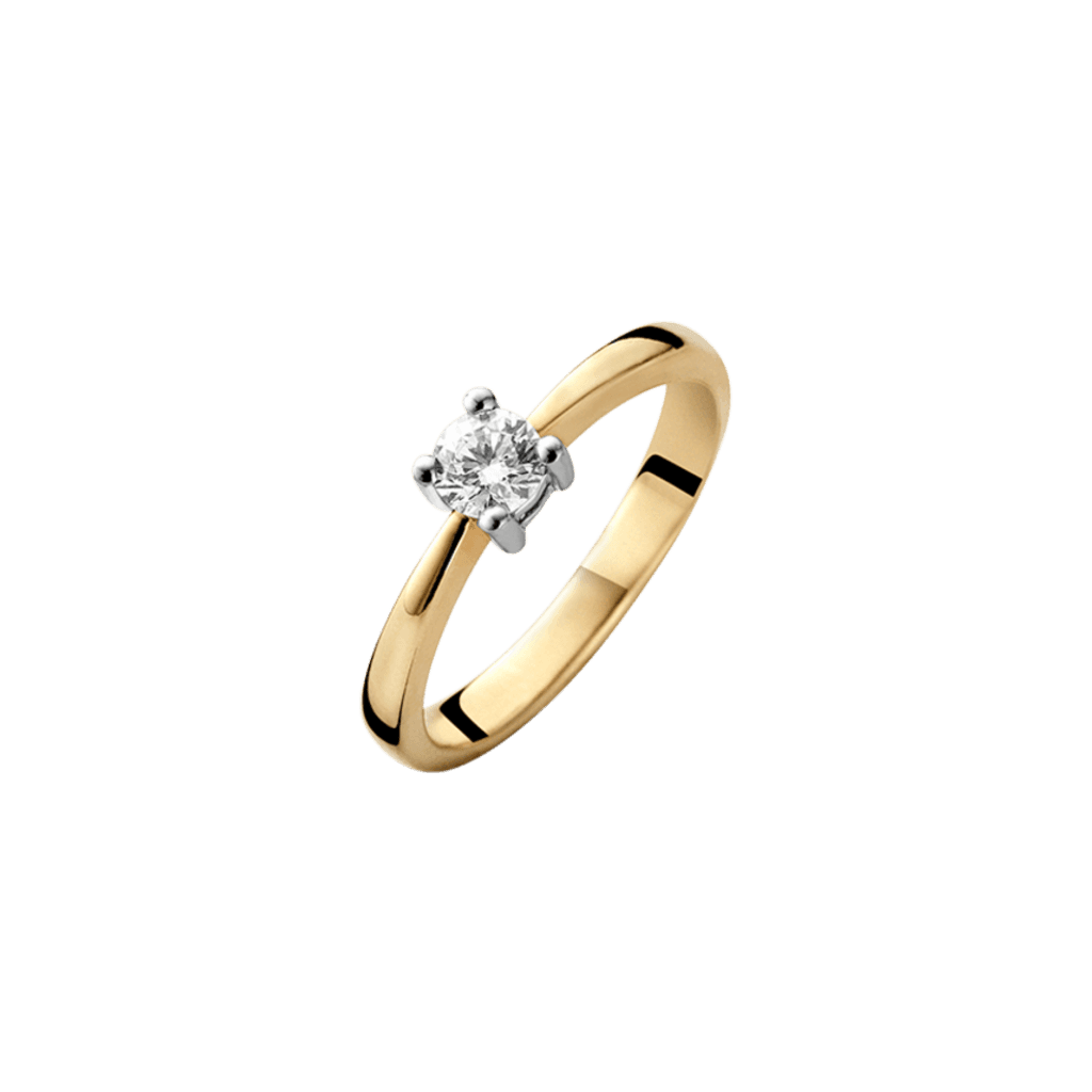 Schaap en Citroen Diamonds ring geelgoud met diamant - #1