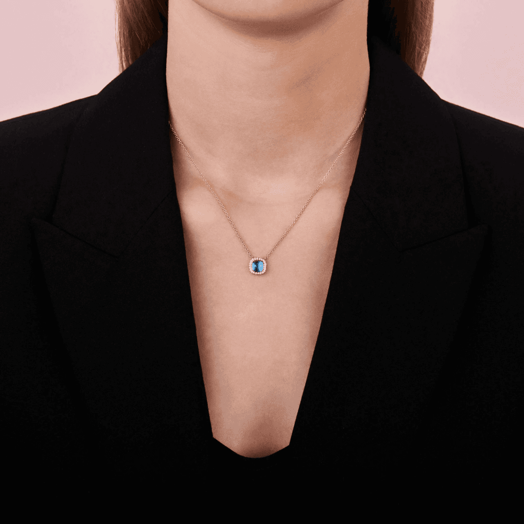 Tirisi Jewelry Milano Sweeties collier roodgoud met diamant - TP9152RUP - #5