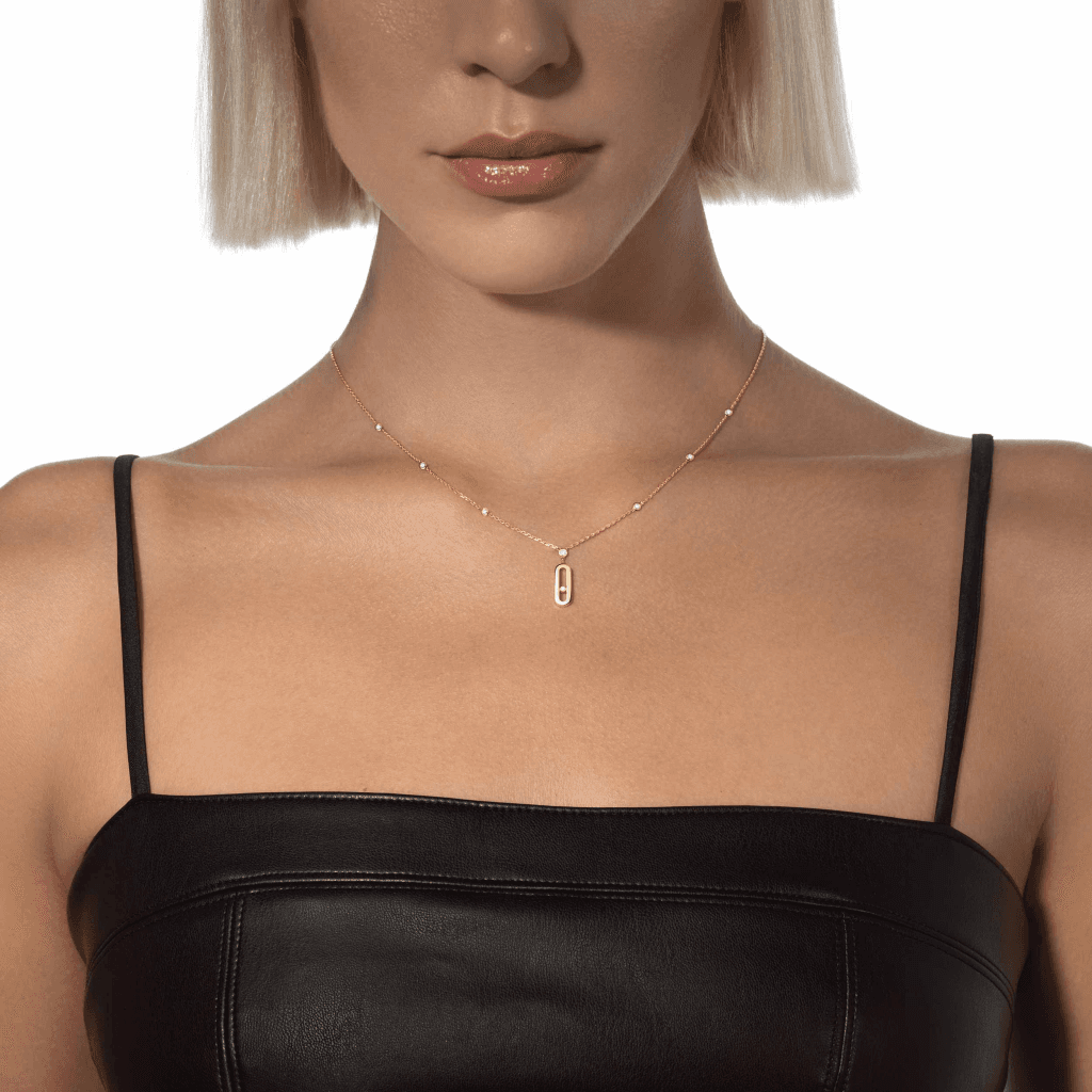 Messika Move Uno collier geelgoud met diamant - 10111-YG - #3