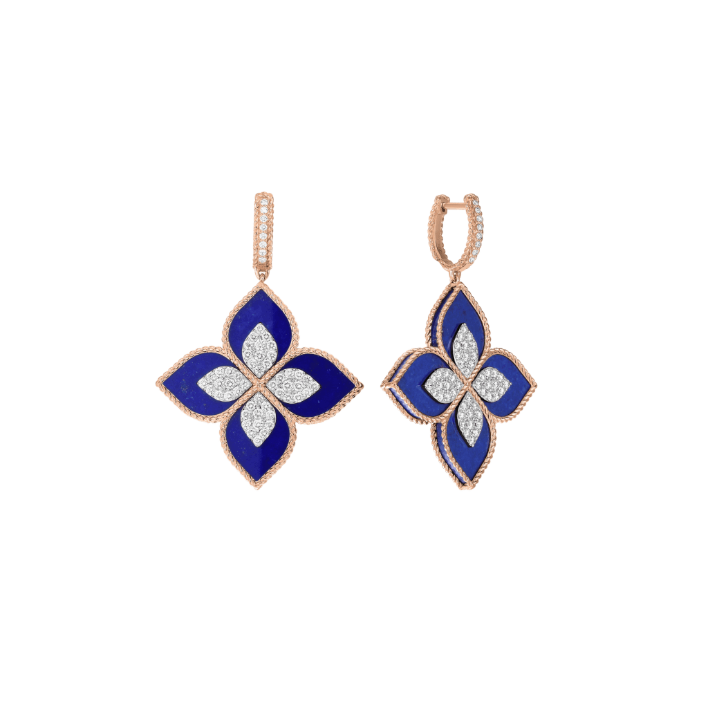 Roberto Coin Princess Flower oorsieraad roodgoud met diamant - ADV888EA1838_04 - #2