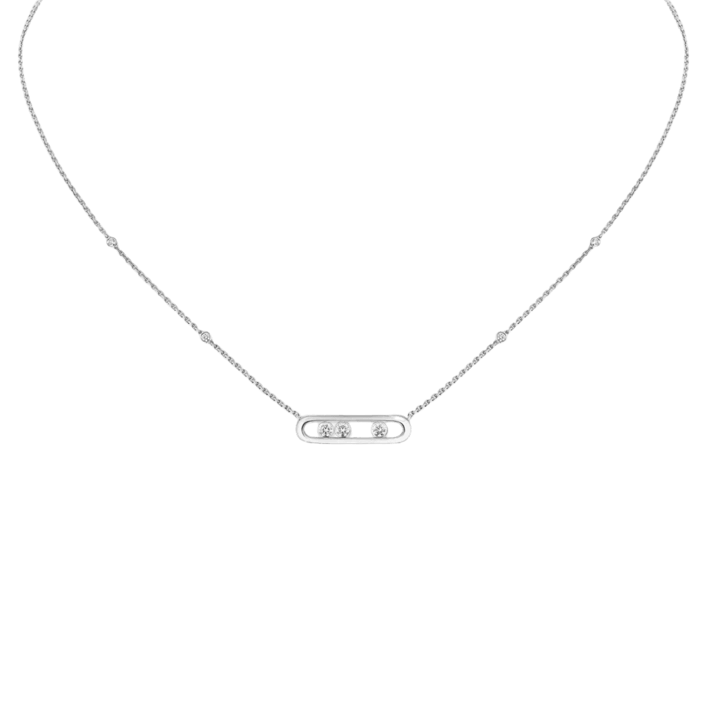 Messika collier witgoud met diamant - 4323-WG - #1