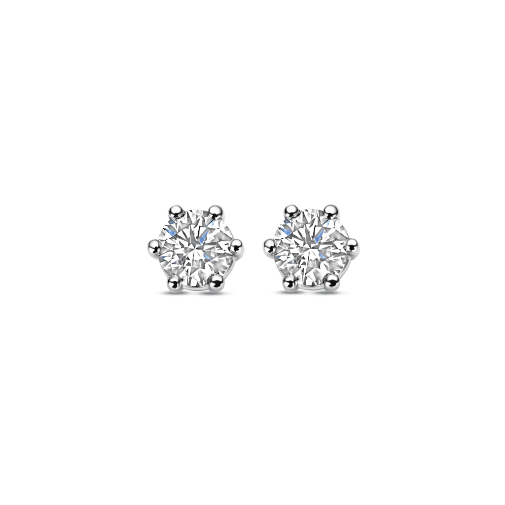 Schaap en Citroen Diamonds oorsieraad witgoud met diamant - #3
